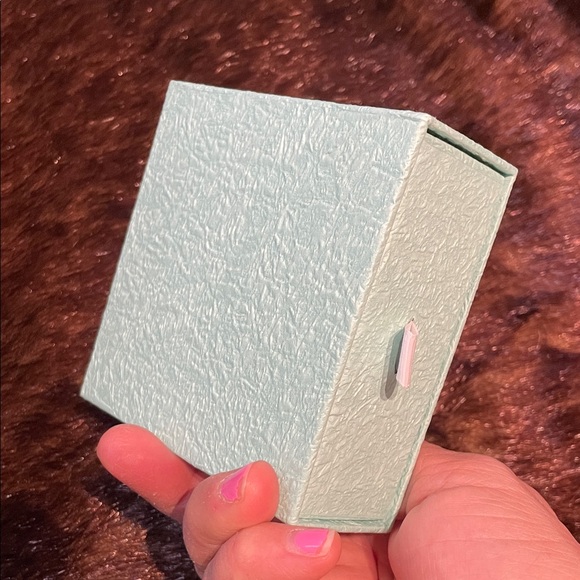 ROSE Gold Elegant Silver Heart Necklace New in Box CZ synthetic stones - Picture 8 of 13